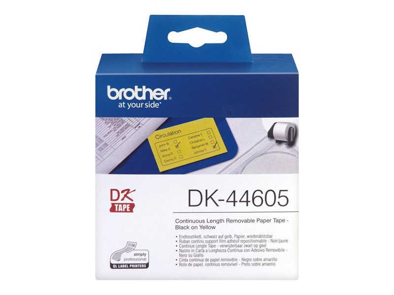 Brother Original - Etikettenrolle gelb 6,2cm x 30,