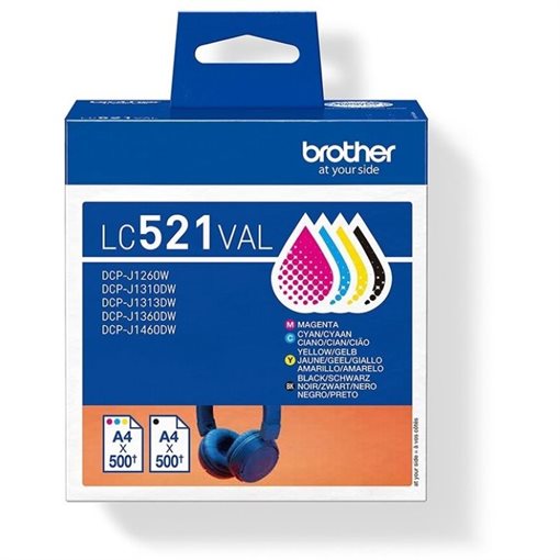 Brother Original Tinte Multi BKCMY LC521VAL - LC521VAL