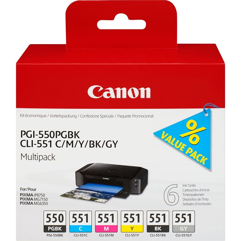Canon Original - Tinte Multi Pack - 6er-Pack