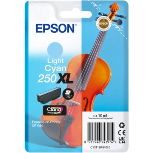Epson Original HC Tinte hell-cyan 250XL Violin Claria - C13T16P54010