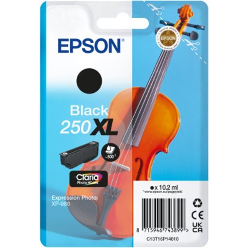 Epson Original HC Tinte schwarz 250XL Violin Claria - C13T16P14010