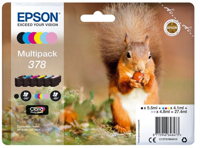 Epson Original - Tinte BCMY -  C13T37884010