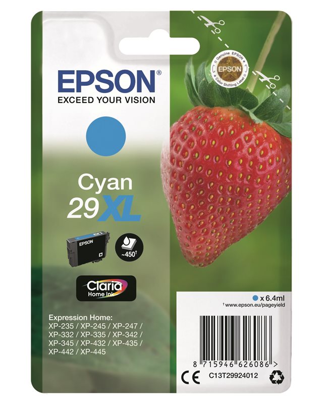 Epson Original - Tinte XL cyan - 29 Claria