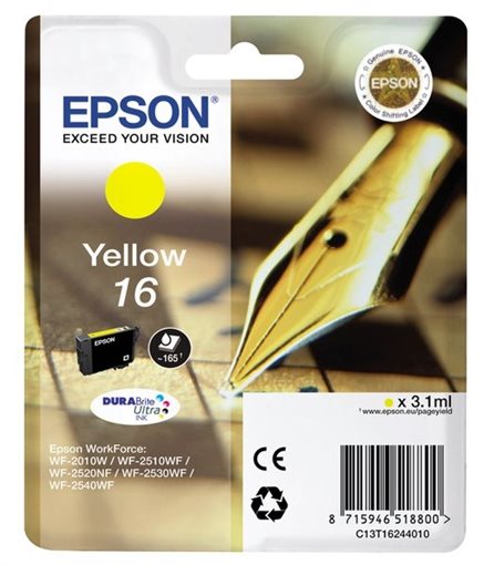 Epson Singlepack gelb 16 Ultra Ink T1624