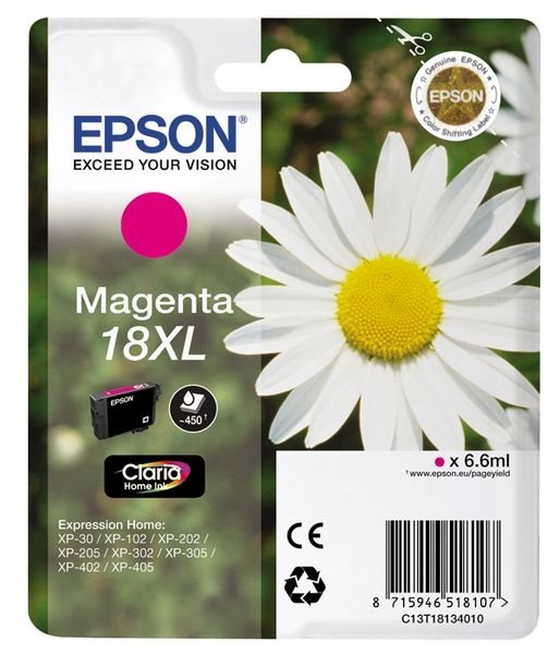Epson Tinte magenta 18XL Claria Home Ink T1813