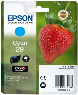 Epson Tinte Singlepack cyan 29 T2982