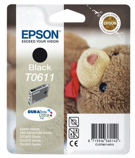 Epson Tintenpatrone schwarz, T061140
