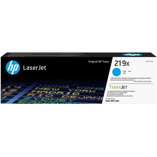 HP 219X Original HC Toner cyan - W2191X