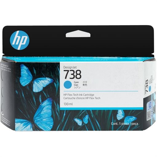 HP 738 Original Tinte cyan - 498N5A