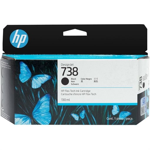 HP 738 Original Tinte schwarz - 498N4A