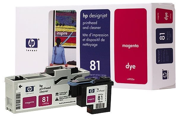 HP 81 magenta DesignJet Druckkopf und Druckkopfreiniger - C4952A
