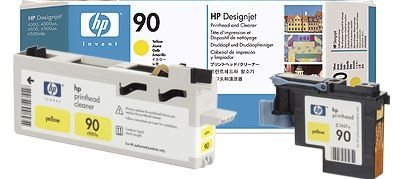 HP 90 gelb Druckkopf und Druckkopfreiniger - C5057A