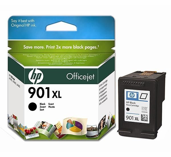 HP 901XL original HC Tinte schwarz - CC654AE