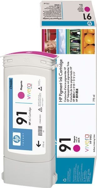 HP 91 original Tinte magenta - C9468A