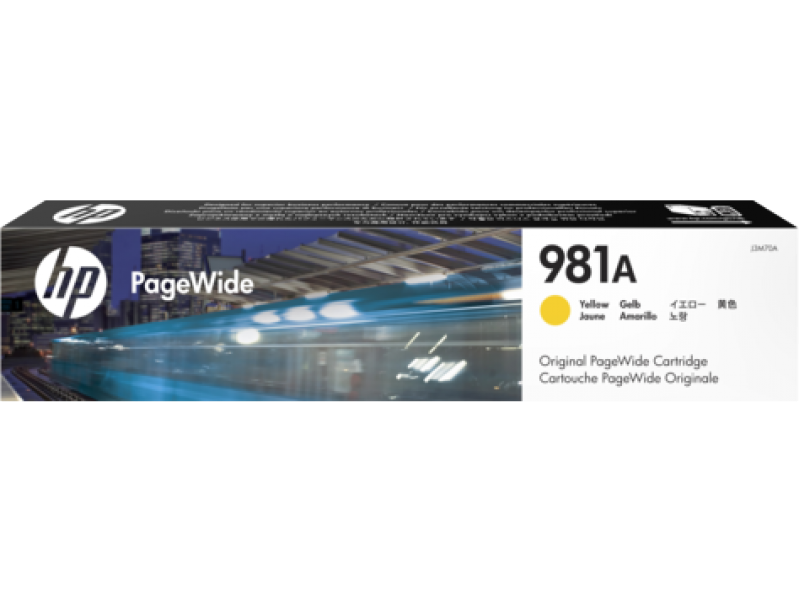 HP 981A original PageWide Tinte gelb - J3M70A
