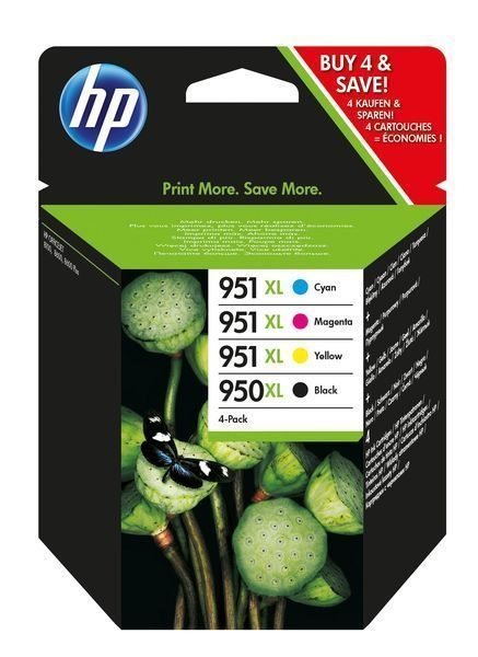 HP HP 950XL/HP 951XL original Xl Tinte schwarz, cyan, magenta, gelb - C2P43AE