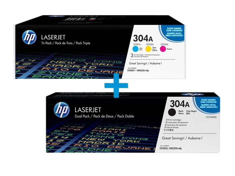 HP Multi-Tonerpaket CF372AM+CC530AD