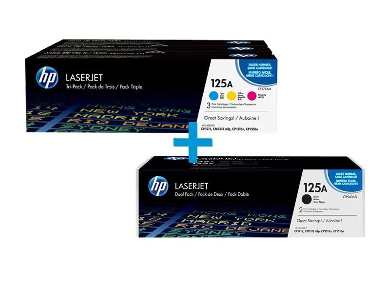 HP Multi-Tonerpaket CF373AM+CB540AD