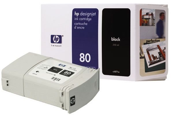HP Tinte Nr. 80 für DJ 1050 schwarz  - C4871A