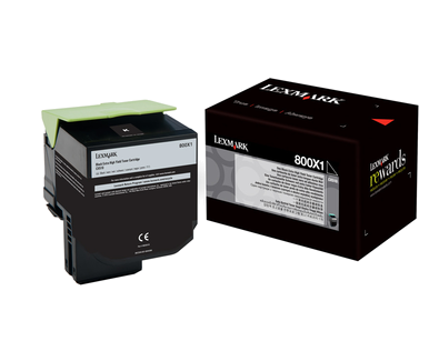 Lexmark 800X1 Toner schwarz - 80C0X10