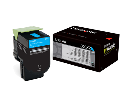 Lexmark 800X2 Toner cyan - 80C0X20