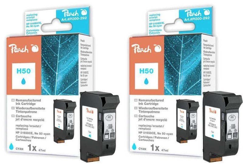 Peach Doppelpack Druckköpfe cyan - PI300-495