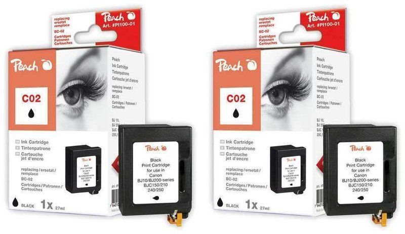 Peach Doppelpack Druckköpfe schwarz - PI100-189