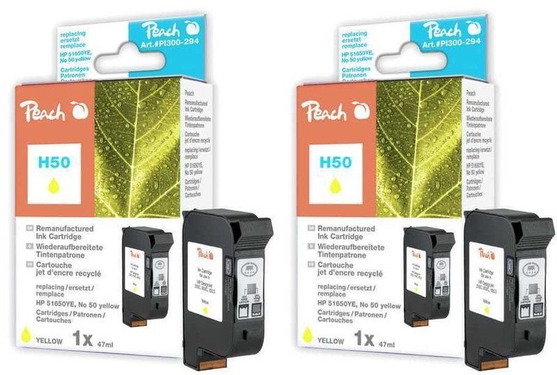 Peach Doppelpack Druckköpfe yellow - PI300-497