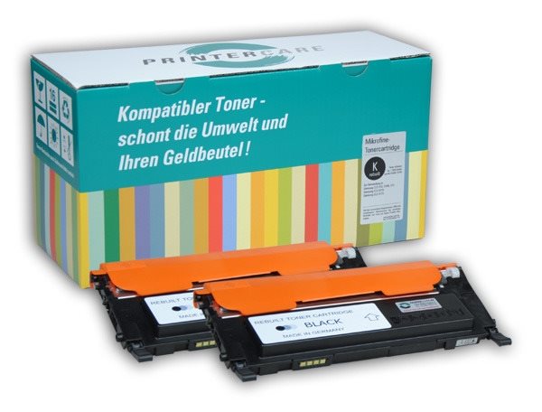PrinterCare Doppelpack Toner schwarz PC-CLP310BK2