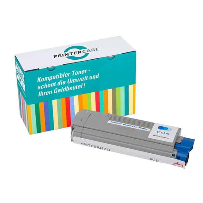 PrinterCare Toner cyan kompatibel zu 43324423