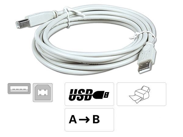 USB - Anschlußkabel, schwarz 1,8 Meter