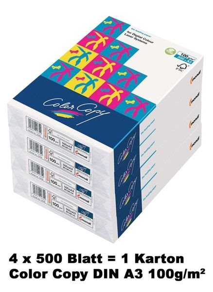 Color Copy Papier DIN A3, 100g/qm - Karton kaufen