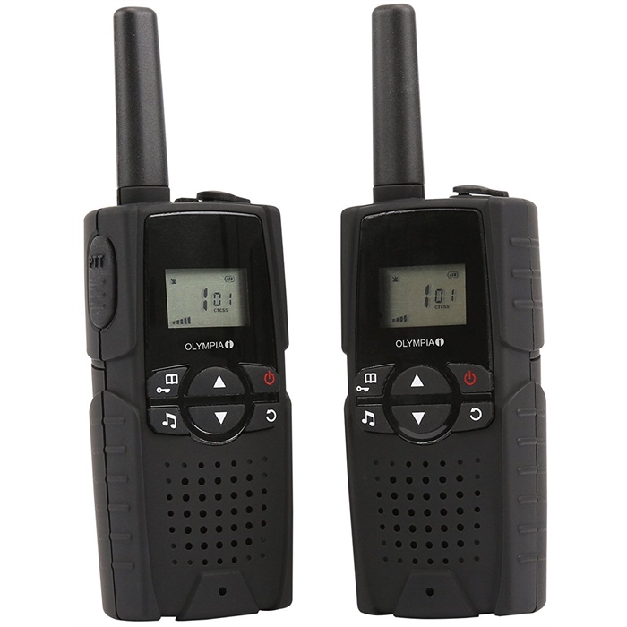 Olympia PMR1410 Walkie Talkie, 10 km Reichweite, 8 Kanäle, schwarz kaufen printercare.de