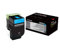 Lexmark 800X2 Toner cyan - 80C0X20